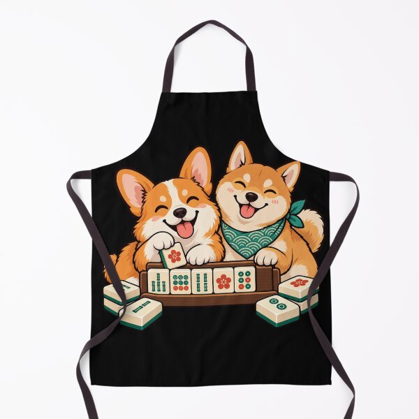 Item preview, Mahjong Game Night – Cute Animal Tile Club designed and sold by Georain.
