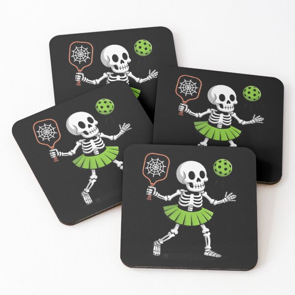 Item preview, Spooky Dink Spooky Pickleball Halloween Skeleton Sport designed and sold by ZariahNey.