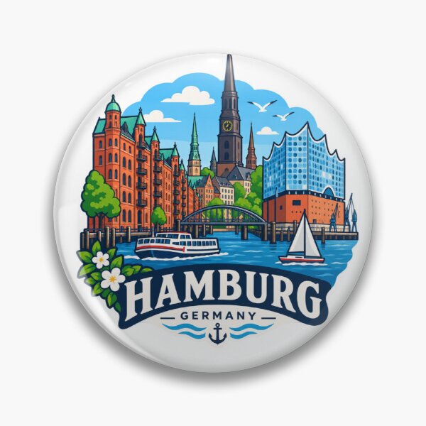Item preview, Hamburg, Germany - Elbe River designed and sold by Myra365Art.