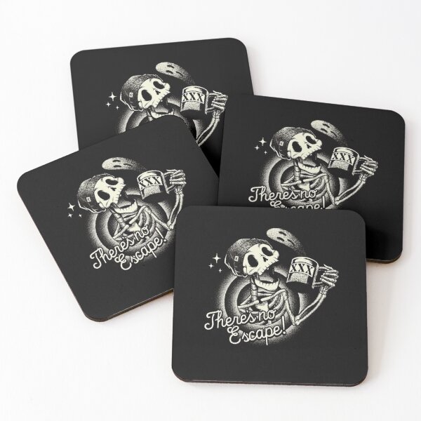 Item preview, Funny Skeleton No Escape Distress Badge designed and sold by alfdlyvidjak.