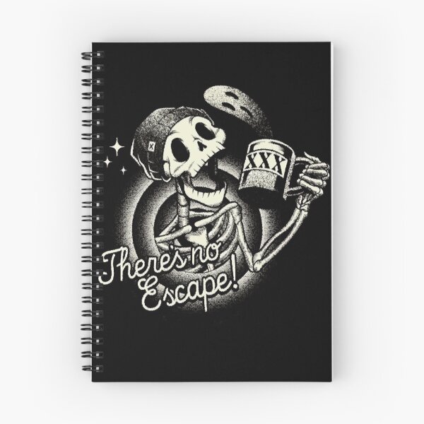 Item preview, Funny Skeleton No Escape Distress Badge designed and sold by alfdlyvidjak.