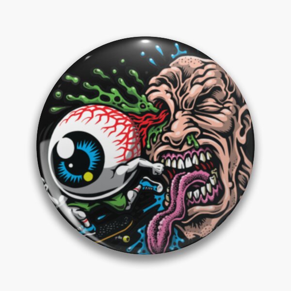 Item preview, Monster Skater Eyeball Retro Urban Streetwear designed and sold by JoleenHance.