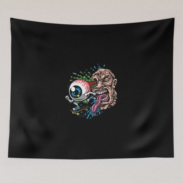 Item preview, Monster Skater Eyeball Retro Urban Streetwear designed and sold by JoleenHance.