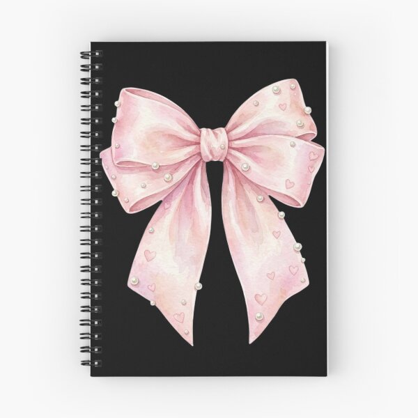 Item preview, Watercolor Pink Bow with Pearls & Hearts  designed and sold by ZyVoAli.