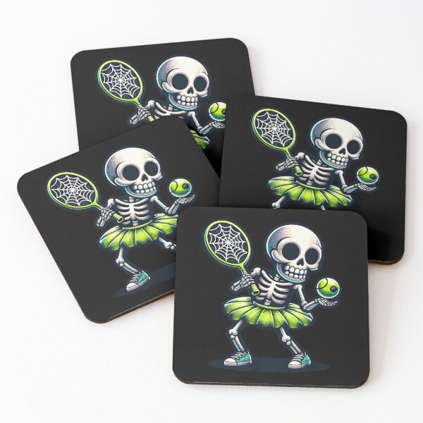 Item preview, Spooky Dink Spooky Pickleball Halloween Skeleton Sport designed and sold by ZariahNey.