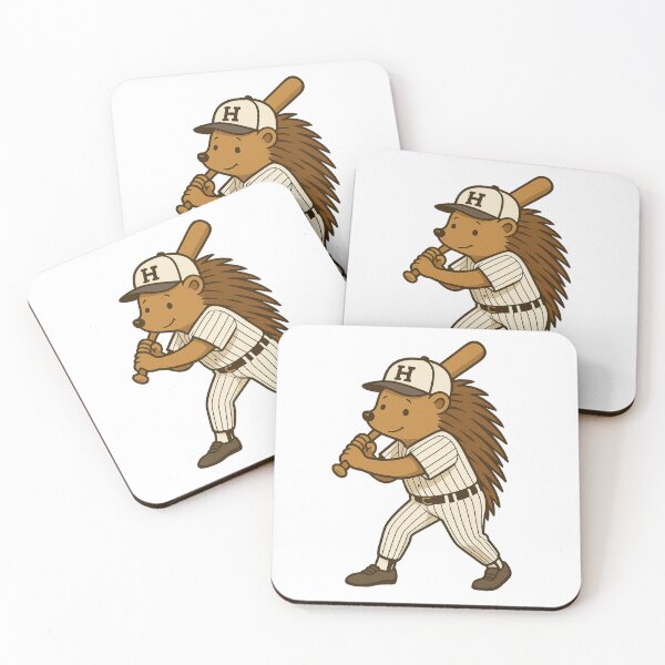 Item preview, Cute Hedgehog Baseball Player Funny Sports Art designed and sold by MascotFoundry.