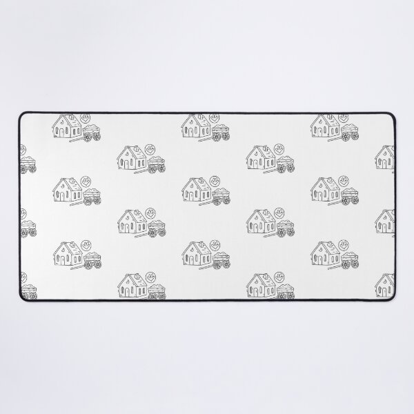 Item preview, An illustration of village with a wooden cart nearby designed and sold by rasagamastore.
