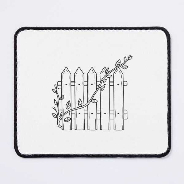 Item preview, An illustration of vine climbing a wooden fence designed and sold by rasagamastore.