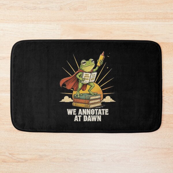 Item preview, We Annotate at Dawn Superhero Frog Funny Book Lover Reading  designed and sold by Zizo-DR44.