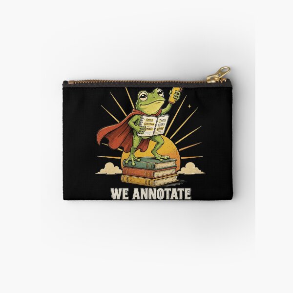 Item preview, We Annotate at Dawn Superhero Frog Funny Book Lover Reading  designed and sold by Zizo-DR44.
