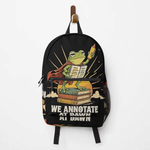 Item preview, We Annotate at Dawn Superhero Frog Funny Book Lover Reading  designed and sold by Zizo-DR44.