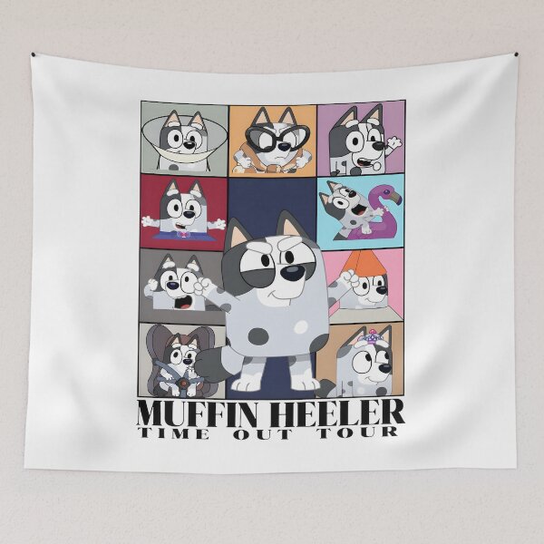 Item preview, Muffin Heeler Time Out Tour Bluey Cartoon Dogs designed and sold by visionnen.