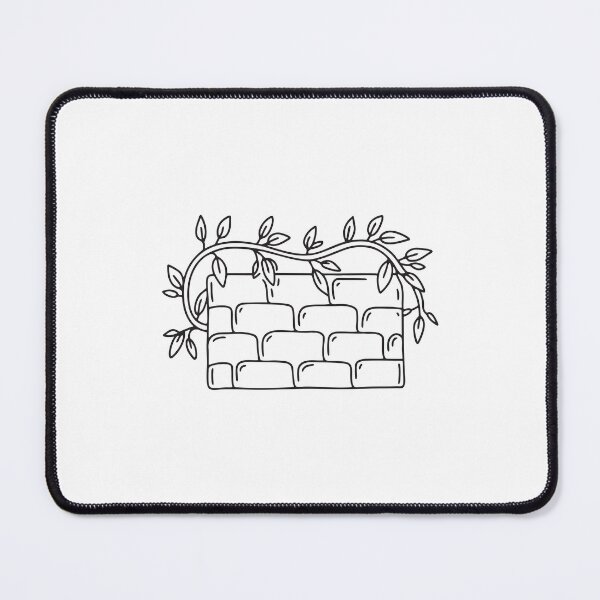 Item preview, An illustration of vine crawling over a stone wall designed and sold by rasagamastore.