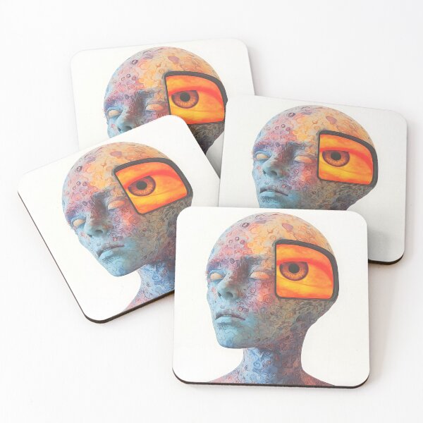 Item preview, Surreal Digital Eye AI Technology Art Print / Big Data Series  designed and sold by UrbanTempleArt.