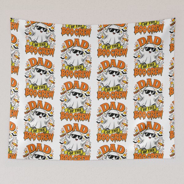 Item preview, Dad Of The Boo Crew Cool Ghost Halloween Matching Family Design designed and sold by KippyMcCall.