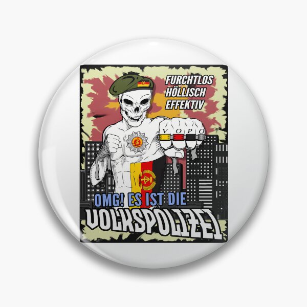 Item preview, Ddr Volkspolizei Vopo Emblem Zombie 1757 designed and sold by akeem-waynez.