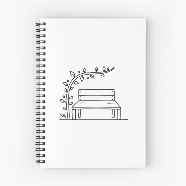 Item preview, An illustration of vine growing beside a garden bench designed and sold by rasagamastore.