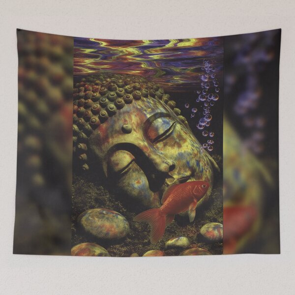 Item preview, The Buddha's Underwater Garden designed and sold by MongLongStudio.