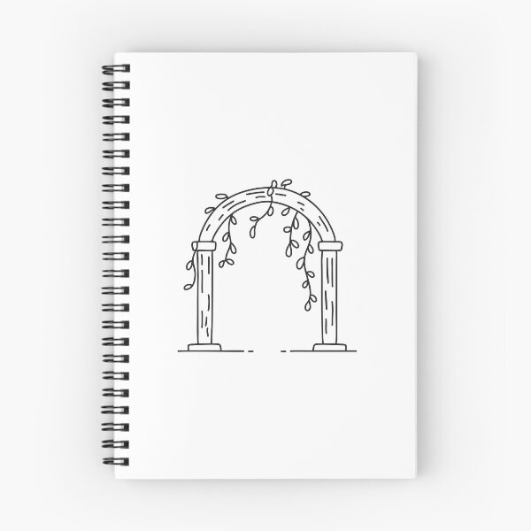 Item preview, An illustration of vine spreading across a wooden arch designed and sold by rasagamastore.