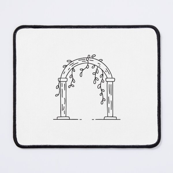 Item preview, An illustration of vine spreading across a wooden arch designed and sold by rasagamastore.