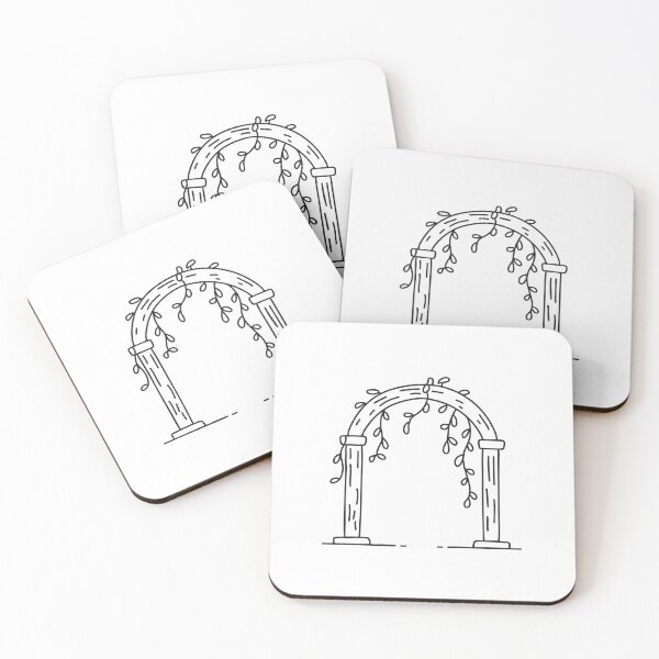 Item preview, An illustration of vine spreading across a wooden arch designed and sold by rasagamastore.
