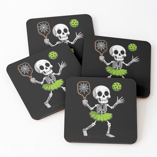 Item preview, Spooky Dink Spooky Pickleball Halloween Skeleton Sport designed and sold by ZariahNey.