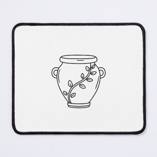 Item preview, An illustration of vine wrapping around a clay pot designed and sold by rasagamastore.