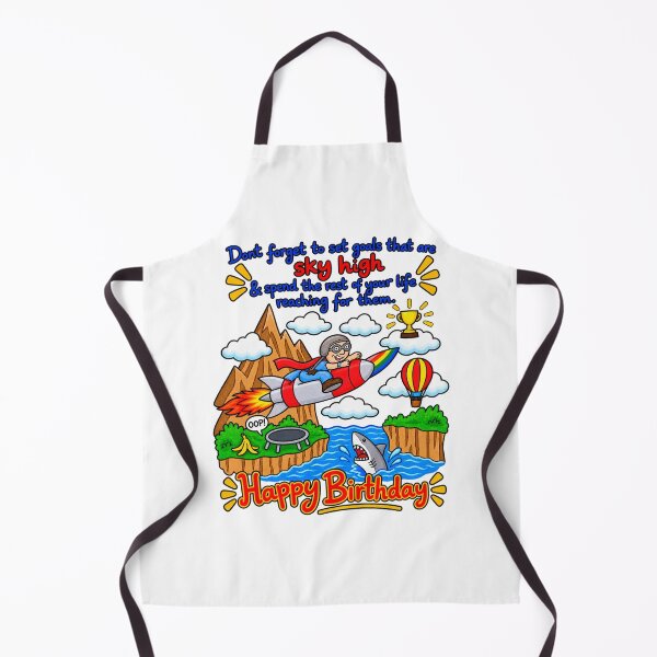 Item preview, Sky High Birthday Goals – Funny Adventure & Growing Older Humor designed and sold by newsuept25.art.