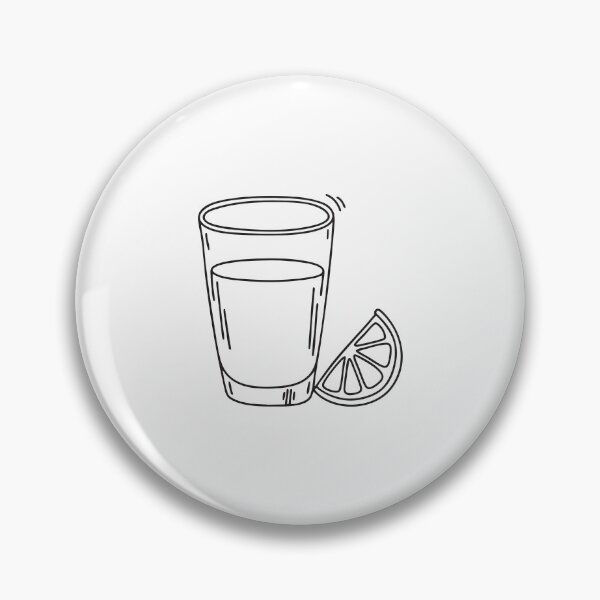Item preview, An illustration of vinegar glass beside a slice of lemon designed and sold by rasagamastore.