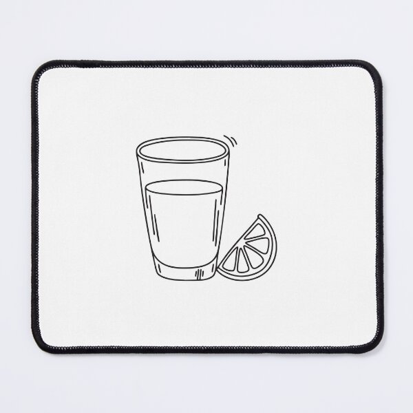 Item preview, An illustration of vinegar glass beside a slice of lemon designed and sold by rasagamastore.