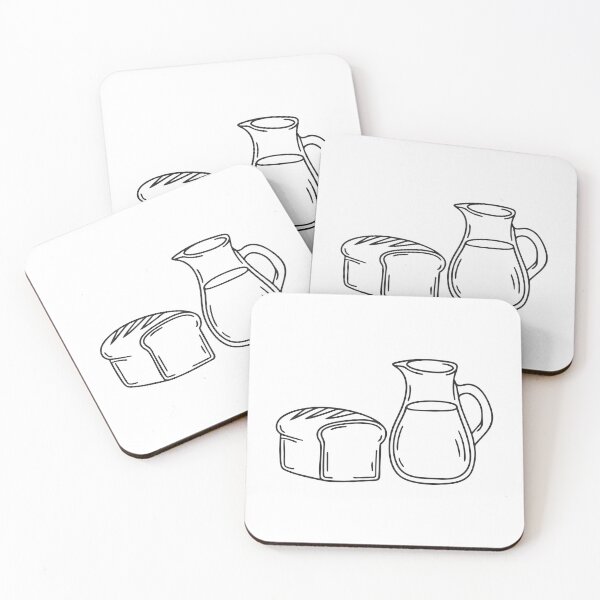 Item preview, An illustration of vinegar jar beside a loaf of bread designed and sold by rasagamastore.