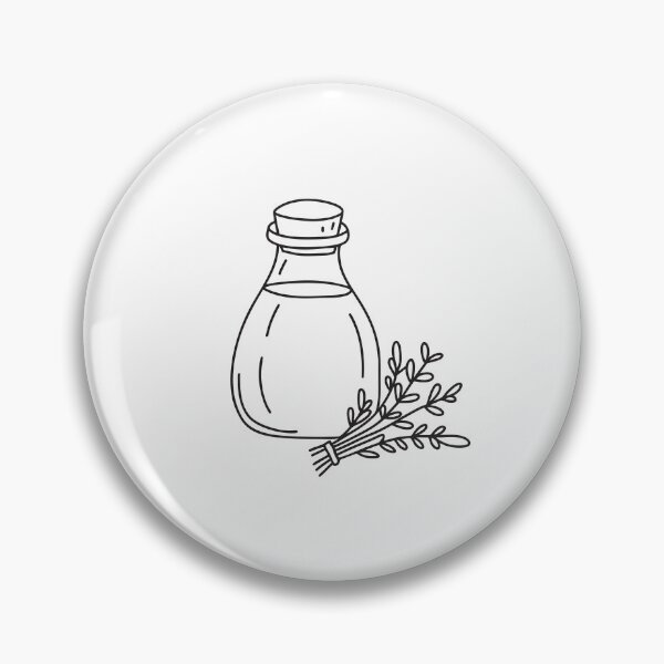 Artikelvorschau, Eine Illustration eines Essigglases neben einem Kräuterstrauß entworfen und verkauft von rasagamastore.
