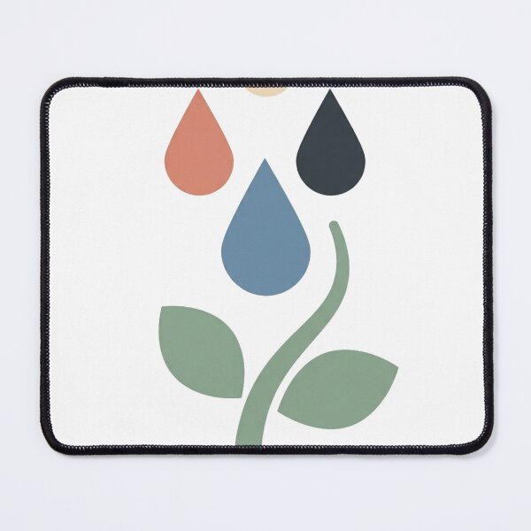 Item preview, Botanical Rain Drops – Minimal Abstract Nature Illustration designed and sold by meghnad.