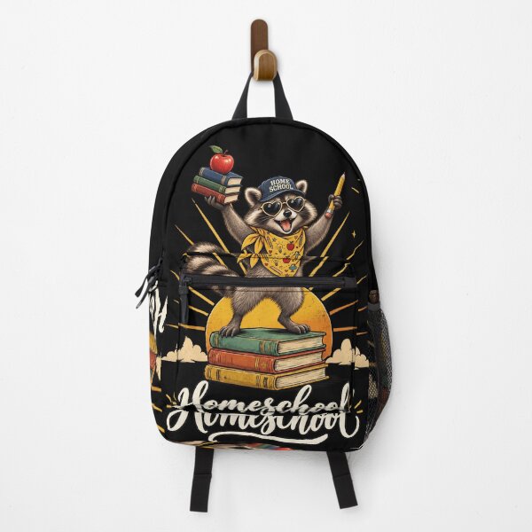 Item preview, Homeschool Raccoon Funny Cool Raccoon with Books & Heart Sunglasses  designed and sold by Zizo-DR44.