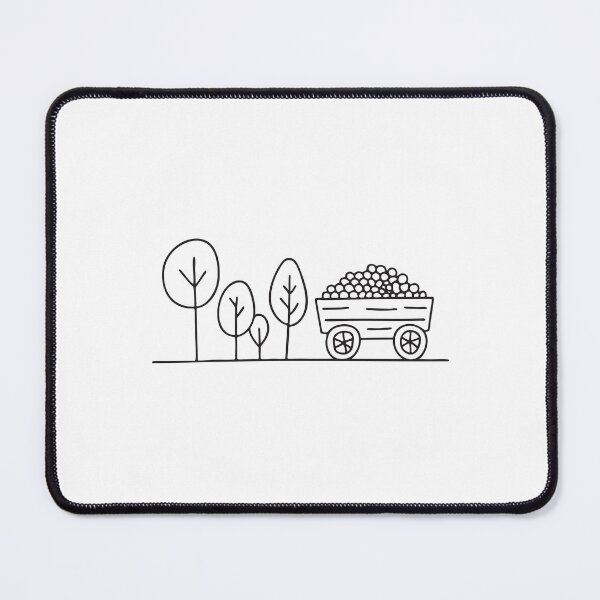 Item preview, An illustration of vineyard next to a cart designed and sold by rasagamastore.