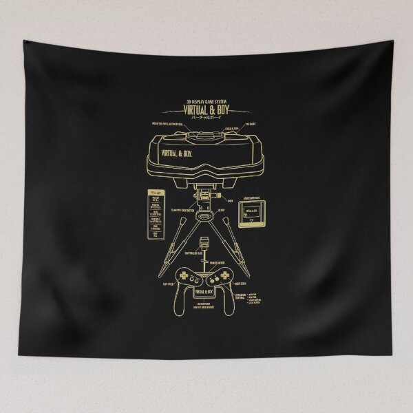Item preview, Virtual Boy 3D Display Game System Technical Blueprint Art designed and sold by silla10.