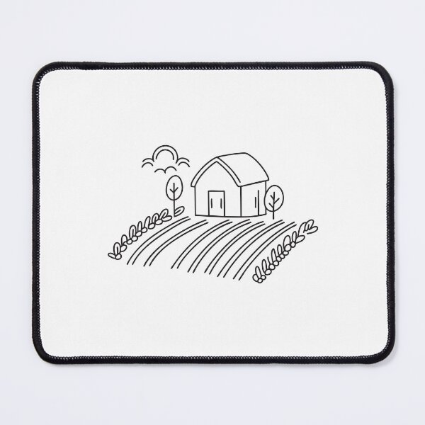 Item preview, An illustration of vineyard with a small shed designed and sold by rasagamastore.