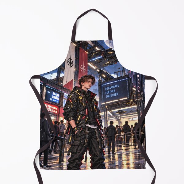 Item preview, Danix Cyberpunk Spaceport Poster Design designed and sold by Kenzie & Co.