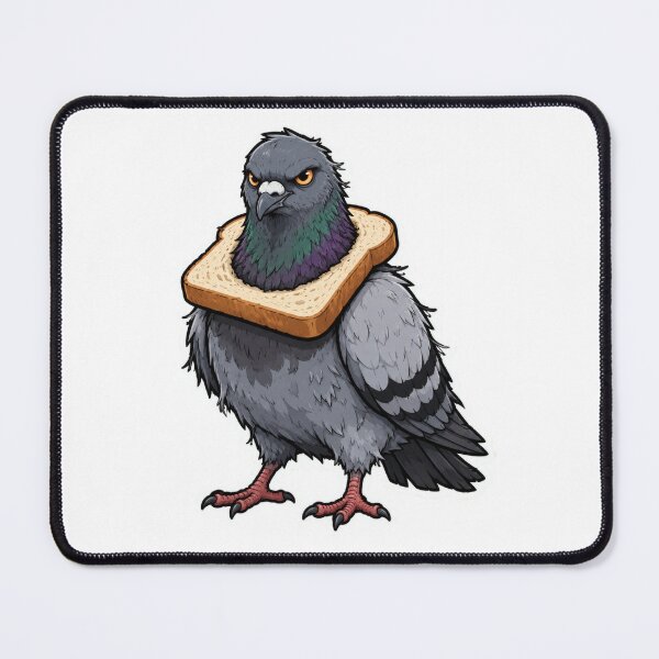 Item preview, Serious Pigeon With Bread Necklace designed and sold by TrendScanner.