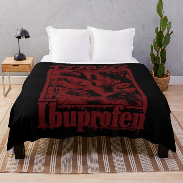 Item preview, Japanese Grunge Cat Ibuprofen Absurdist Streetwear Meme Design designed and sold by ZephyrCove.