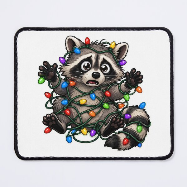 Item preview, Christmas Lights Chaos Raccoon designed and sold by TrendScanner.