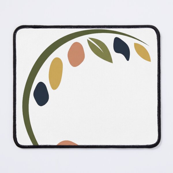 Item preview, Abstract Olive Branch Arc – Minimalist Mediterranean Botanical Art designed and sold by meghnad.