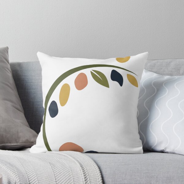 Item preview, Abstract Olive Branch Arc – Minimalist Mediterranean Botanical Art designed and sold by meghnad.