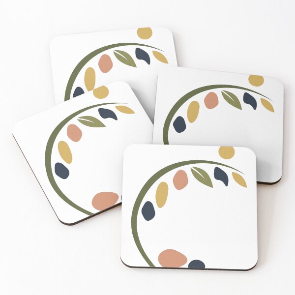 Item preview, Abstract Olive Branch Arc – Minimalist Mediterranean Botanical Art designed and sold by meghnad.