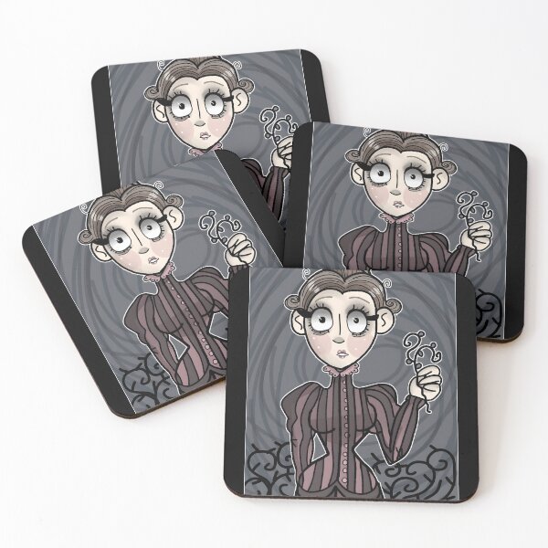 Item preview, Whimsical Gothic Lady Illustration designed and sold by Fibi-studio.