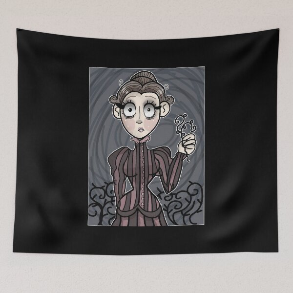 Item preview, Whimsical Gothic Lady Illustration designed and sold by Fibi-studio.