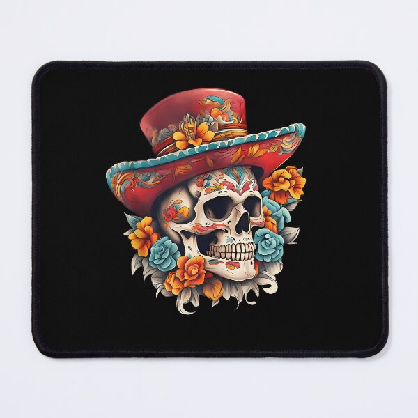 Item preview, Sugar Skull Sombrero Day Of The Dead Dia De Los Muertos designed and sold by snailslowdance.