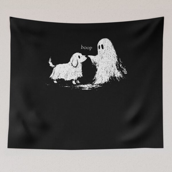 Item preview, Halloween Ghost Boop Dog Horror designed and sold by suhairee-studio.
