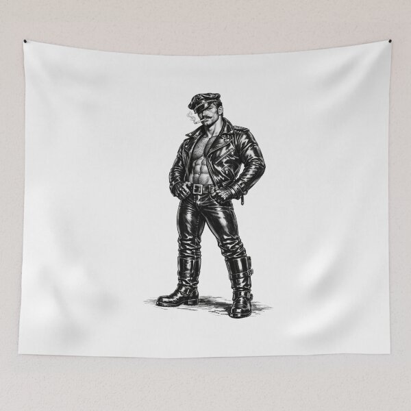 Item preview, Gay Leather Daddy Biker Rough Trade Leder Pride Graphic Design designed and sold by ItsAKinkThing.