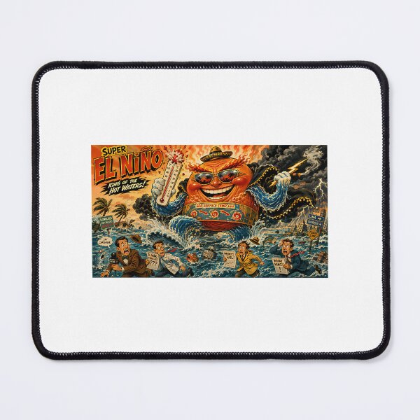 Item preview, Super El Nio Cartoon Villain  Retro 1960S Weather Satire designed and sold by chadwickelfried.